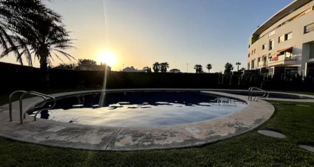 Apartamento Paz Con Terraza Y Vistas Al Mar Oliva Exterior foto