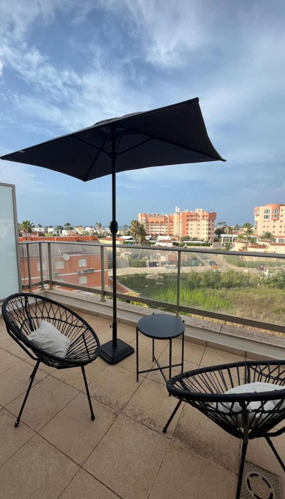Apartamento Paz Con Terraza Y Vistas Al Mar Oliva Exterior foto